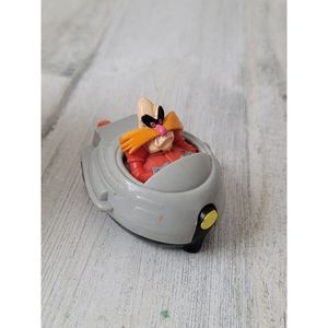 Sega 1993 Sonic Eggman wind-up spaceship toy figure